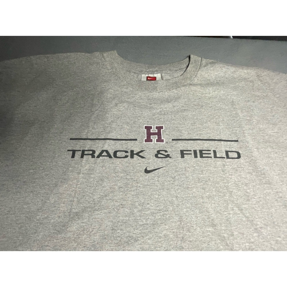 Vintage Y2K Team Nike Harvard University T-Shirt Size XXL Gray - Picture 4 of 8
